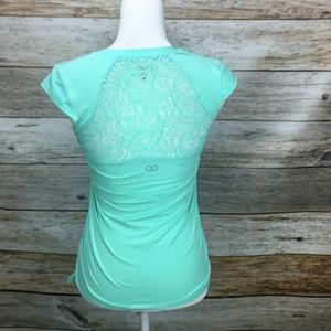 Calia Carrie Underwood Athletic Yoga Top Lace Back